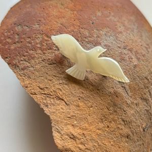 Vintage Mother of Pearl Bird Pin